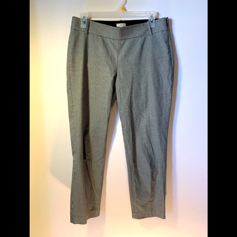 JCrew checkered pants .